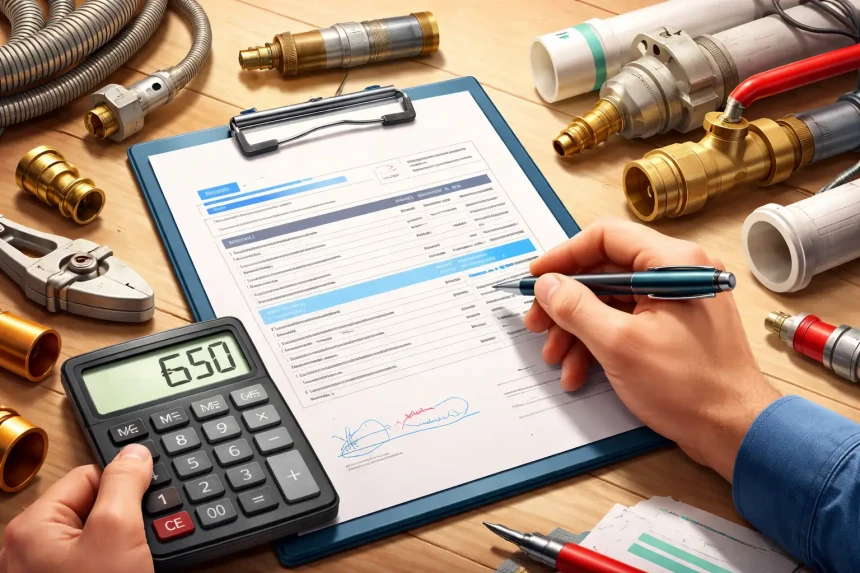 calculer un devis en plomberie