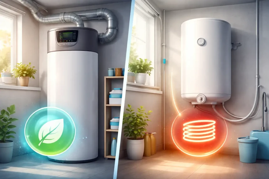 Chauffe eau thermodynamique et un chauffe eau électrique