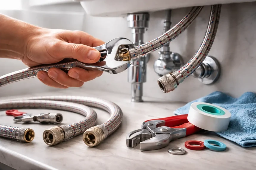 raccorder un flexible en plomberie